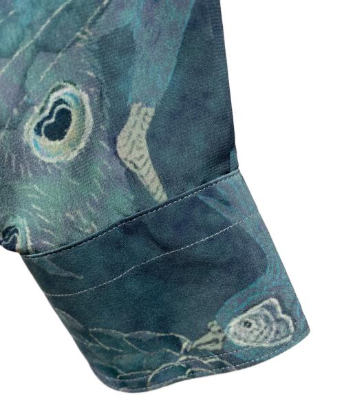 RAINMAKER（レインメーカー）RAINMAKER (レインメーカー) BAND COLLAR SHIRT ブルー サイズ:4の古着・服飾アイテム