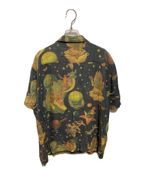 HUF（ハフ）HUF (ハフ) TONIGHT TONIGHT S/S WOVEN TOP SMASHING PUMPKINS ブラック サイズ:ＸＬの古着・服飾アイテム
