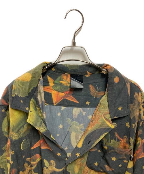 HUF（ハフ）HUF (ハフ) TONIGHT TONIGHT S/S WOVEN TOP SMASHING PUMPKINS ブラック サイズ:ＸＬの古着・服飾アイテム