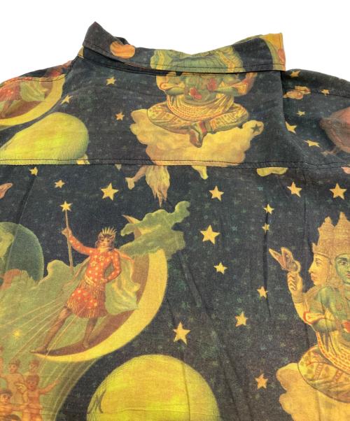 HUF（ハフ）HUF (ハフ) TONIGHT TONIGHT S/S WOVEN TOP SMASHING PUMPKINS ブラック サイズ:ＸＬの古着・服飾アイテム