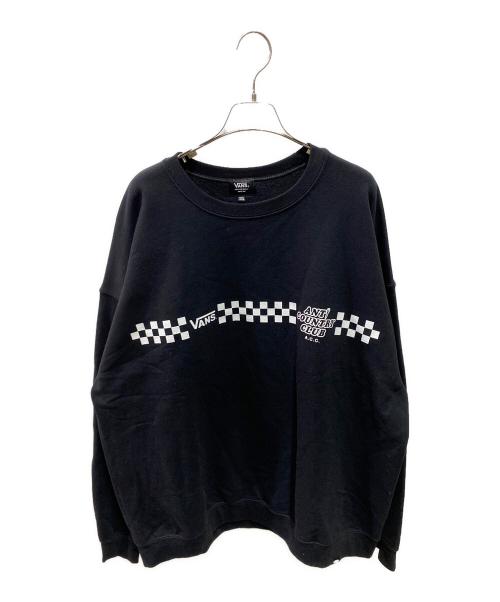 VANS（ヴァンズ）VANS (ヴァンズ) ANTI COUNTRY CLUB (アンタイ カントリー クラブ) プリントスウェット ブラック サイズ:XXLの古着・服飾アイテム