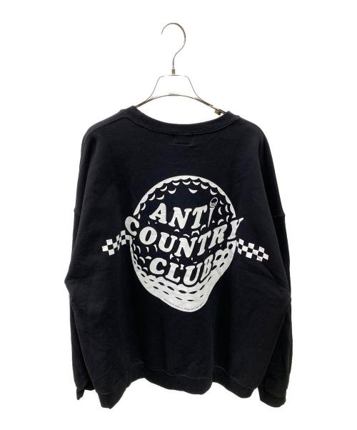 VANS（ヴァンズ）VANS (ヴァンズ) ANTI COUNTRY CLUB (アンタイ カントリー クラブ) プリントスウェット ブラック サイズ:XXLの古着・服飾アイテム