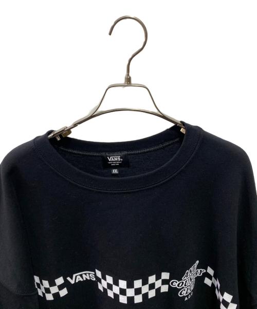 VANS（ヴァンズ）VANS (ヴァンズ) ANTI COUNTRY CLUB (アンタイ カントリー クラブ) プリントスウェット ブラック サイズ:XXLの古着・服飾アイテム