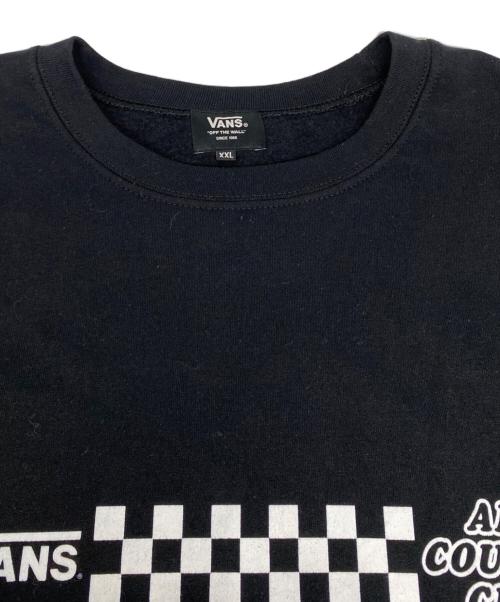 VANS（ヴァンズ）VANS (ヴァンズ) ANTI COUNTRY CLUB (アンタイ カントリー クラブ) プリントスウェット ブラック サイズ:XXLの古着・服飾アイテム