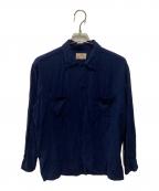 TOWN CRAFT×HIGH!STANDARDタウンクラフト×ハイスタンダード）の古着「復刻レーヨンシャツ」｜ネイビー