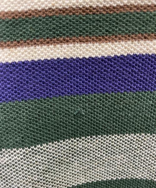 stussy（ステューシー）stussy (ステューシー) 80-90s ボーダーカットソー グリーン サイズ:Ｍの古着・服飾アイテム