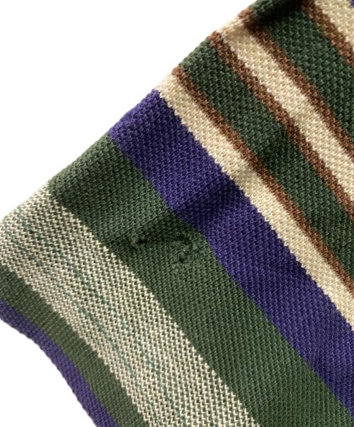 stussy（ステューシー）stussy (ステューシー) 80-90s ボーダーカットソー グリーン サイズ:Ｍの古着・服飾アイテム