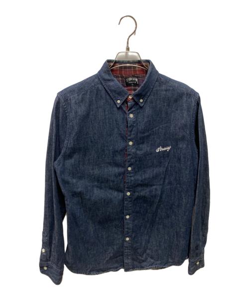 stussy（ステューシー）stussy (ステューシー) 00's デニムシャツ インディゴ サイズ:Lの古着・服飾アイテム