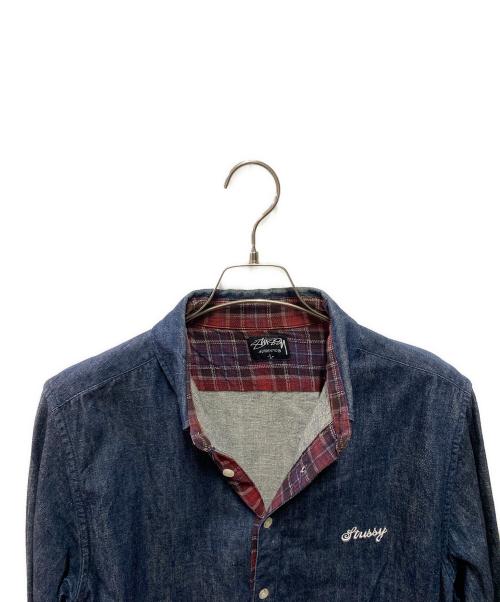 stussy（ステューシー）stussy (ステューシー) 00's デニムシャツ インディゴ サイズ:Lの古着・服飾アイテム