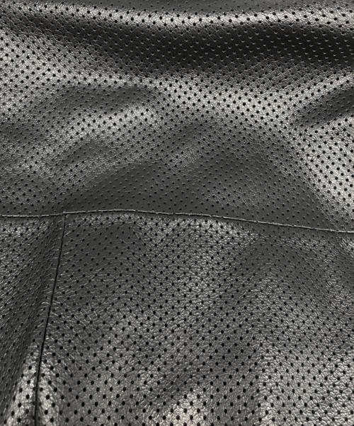 OLD STUSSY（オールドステューシー）OLD STUSSY (オールドステューシー) Sロゴパンチングレザージャケット ブラック サイズ:Мの古着・服飾アイテム