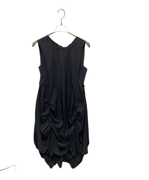emmi atelier（エミアトリエ）emmi atelier (エミアトリエ) 24SS リサイクルナイロンギャザーワンピース ブラック サイズ:Ｍの古着・服飾アイテム