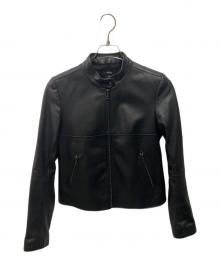 theory（セオリー）の古着「LUXE LEATHER/BAVEWICK N」｜ブラック