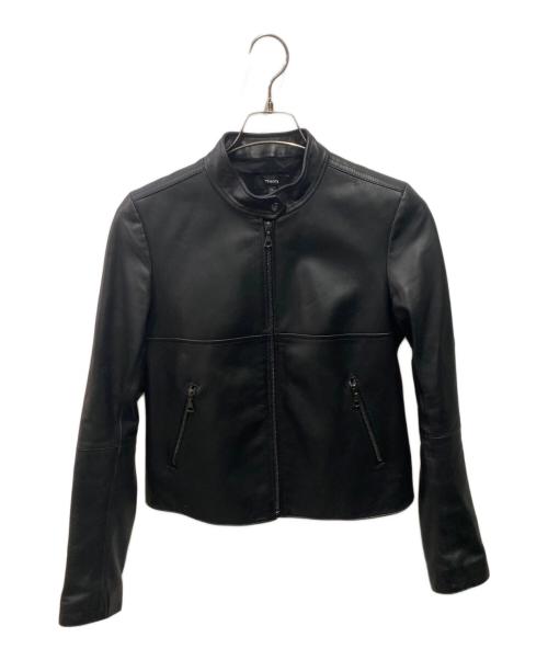 theory（セオリー）theory (セオリー) LUXE LEATHER/BAVEWICK N ブラック サイズ:Sの古着・服飾アイテム