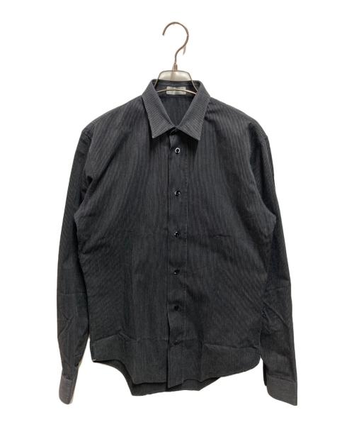 DIOR HOMME（ディオール オム）DIOR HOMME (ディオール オム) 00's ストライプシャツ ブラック サイズ:サイズ詳細参照の古着・服飾アイテム