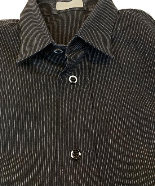 DIOR HOMME（ディオール オム）DIOR HOMME (ディオール オム) 00's ストライプシャツ ブラック サイズ:サイズ詳細参照の古着・服飾アイテム