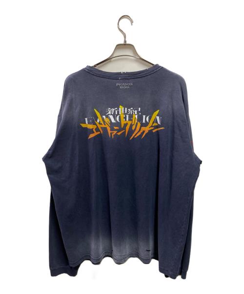 Protocol Index（プロトコルインデックス）Protocol Index (プロトコルインデックス) EVANGELION LONGSLEEVE ネイビー サイズ:3の古着・服飾アイテム