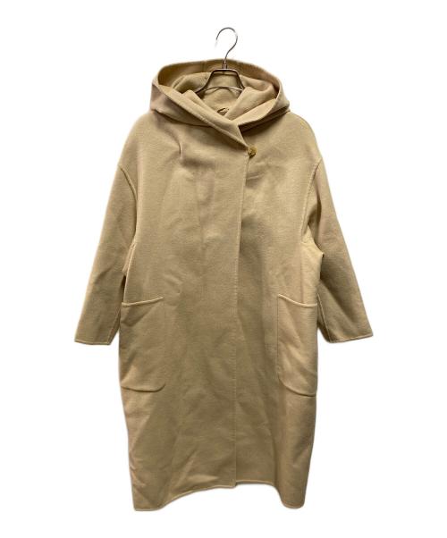 MaxMara（マックスマーラ）MaxMara (マックスマーラ) クチートアマーノ フーデッドコート ベージュ サイズ:40の古着・服飾アイテム