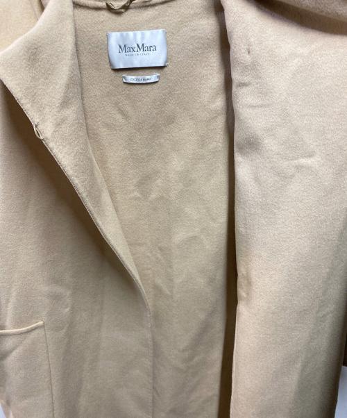 MaxMara（マックスマーラ）MaxMara (マックスマーラ) クチートアマーノ フーデッドコート ベージュ サイズ:40の古着・服飾アイテム