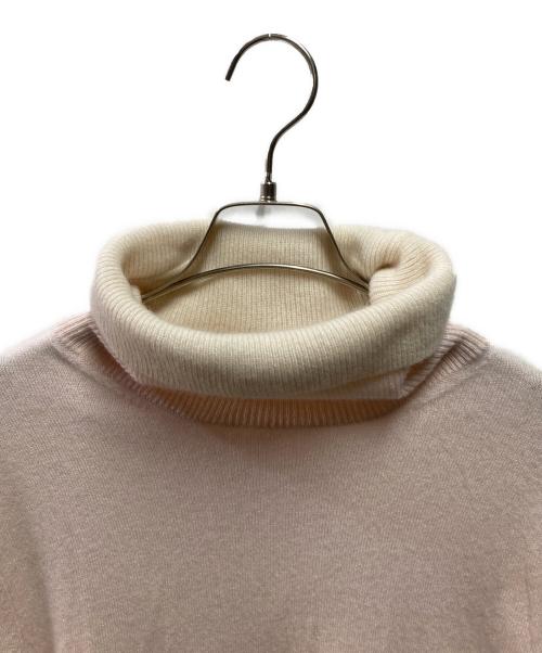 GALERIE VIE（ギャルリーヴィー）GALERIE VIE (ギャルリーヴィー) スコットランドカシミヤ タートルネックプルオーバー ピンク サイズ:FREEの古着・服飾アイテム