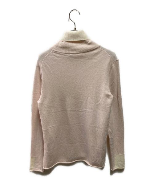 GALERIE VIE（ギャルリーヴィー）GALERIE VIE (ギャルリーヴィー) スコットランドカシミヤ タートルネックプルオーバー ピンク サイズ:FREEの古着・服飾アイテム