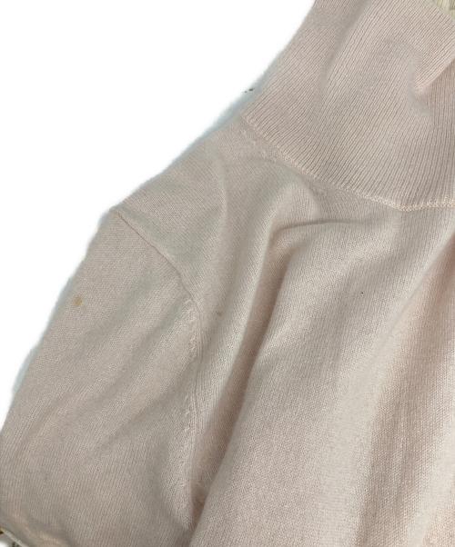 GALERIE VIE（ギャルリーヴィー）GALERIE VIE (ギャルリーヴィー) スコットランドカシミヤ タートルネックプルオーバー ピンク サイズ:FREEの古着・服飾アイテム