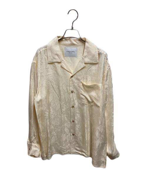 MASSTARD（マスタード）MASSTARD (マスタード) L/S JACQUARD OPEN COLLAR SHIRT アイボリー サイズ:2の古着・服飾アイテム