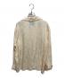 MASSTARD (マスタード) L/S JACQUARD OPEN COLLAR SHIRT アイボリー サイズ:2：6000円