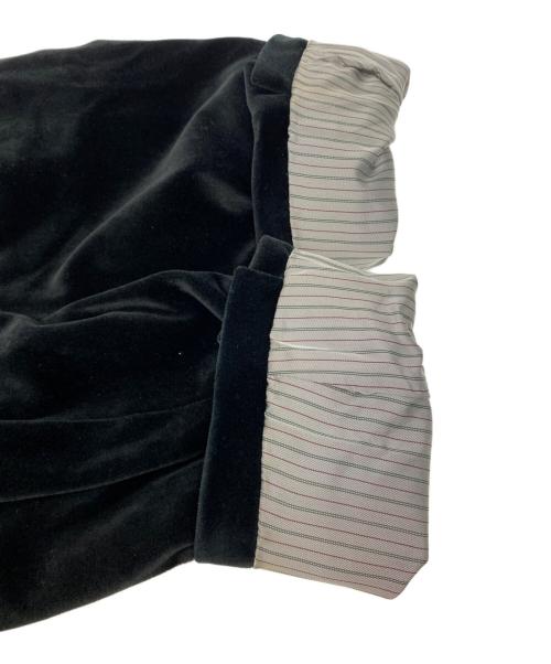 BURBERRY BLACK LABEL（バーバリーブラックレーベル）BURBERRY BLACK LABEL (バーバリーブラックレーベル) ベロアコート ブラック サイズ:Lの古着・服飾アイテム