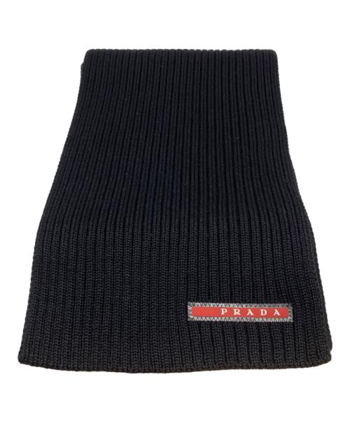 PRADA SPORTS（プラダスポーツ）PRADA SPORTS (プラダスポーツ) ウール マフラー ブラックの古着・服飾アイテム