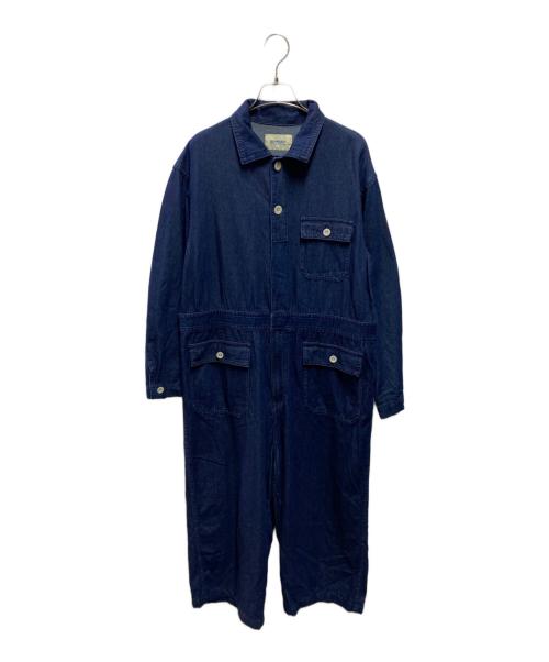 BEAMS BOY（ビームスボーイ）BEAMS BOY (ビームスボーイ) 24SS デニム ミリタリー オールインワン インディゴ サイズ:FREEの古着・服飾アイテム