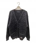 WACKO MARIAワコマリア）の古着「LEOPARD HEAVY MOHAIR KNIT CARDIGAN」｜ブラック