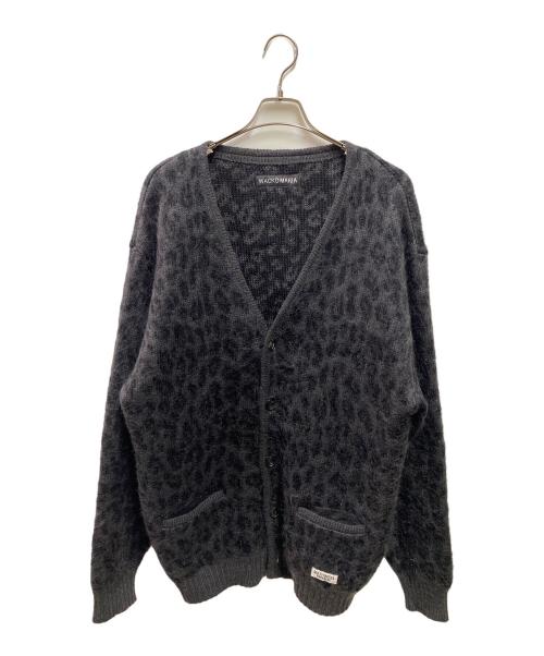 WACKO MARIA（ワコマリア）WACKO MARIA (ワコマリア) LEOPARD HEAVY MOHAIR KNIT CARDIGAN ブラック サイズ:XLの古着・服飾アイテム
