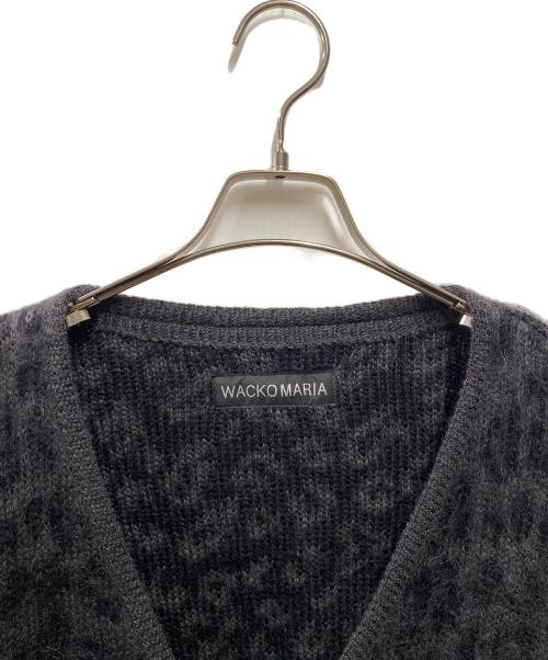 WACKO MARIA（ワコマリア）WACKO MARIA (ワコマリア) LEOPARD HEAVY MOHAIR KNIT CARDIGAN ブラック サイズ:XLの古着・服飾アイテム