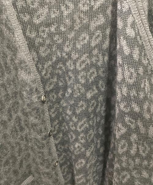 WACKO MARIA（ワコマリア）WACKO MARIA (ワコマリア) LEOPARD HEAVY MOHAIR KNIT CARDIGAN ブラック サイズ:XLの古着・服飾アイテム