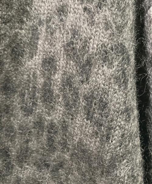 WACKO MARIA（ワコマリア）WACKO MARIA (ワコマリア) LEOPARD HEAVY MOHAIR KNIT CARDIGAN ブラック サイズ:XLの古着・服飾アイテム