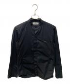 STONE ISLANDストーンアイランド）の古着「バンドカラーシャツ」｜ブラック