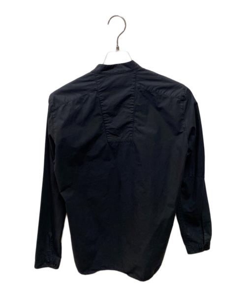 STONE ISLAND（ストーンアイランド）STONE ISLAND (ストーンアイランド) バンドカラーシャツ ブラック サイズ:Ｓの古着・服飾アイテム