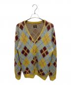 Needlesニードルズ）の古着「MOHAIR CARDIGAN ARGYLE」｜ブルー