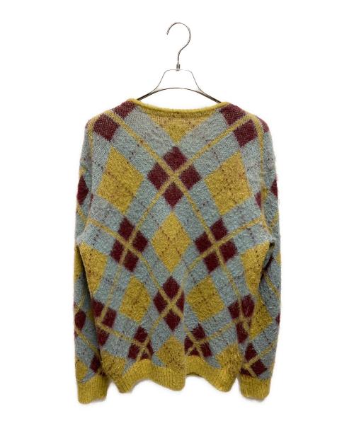 Needles（ニードルズ）Needles (ニードルズ) MOHAIR CARDIGAN ARGYLE ブルー サイズ:Mの古着・服飾アイテム