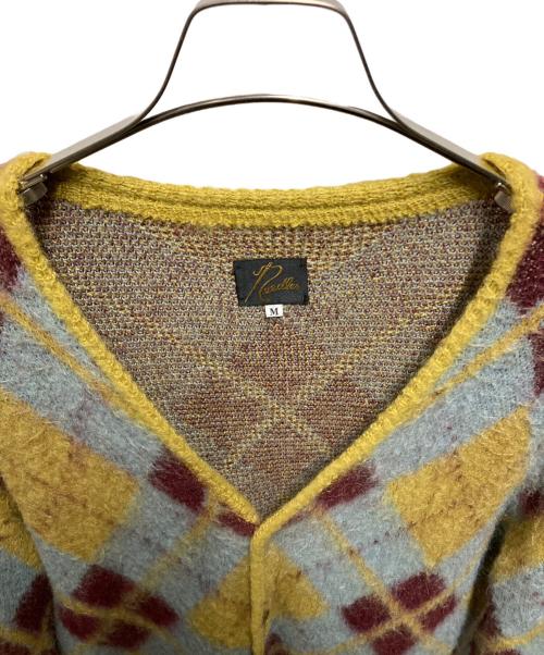 Needles（ニードルズ）Needles (ニードルズ) MOHAIR CARDIGAN ARGYLE ブルー サイズ:Mの古着・服飾アイテム