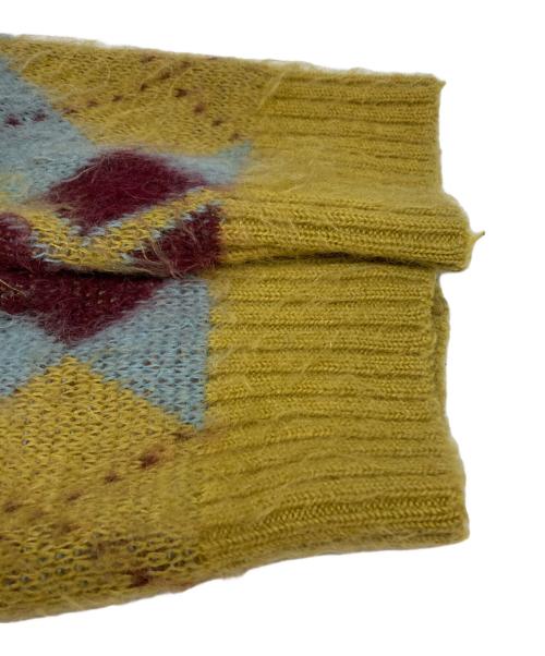 Needles（ニードルズ）Needles (ニードルズ) MOHAIR CARDIGAN ARGYLE ブルー サイズ:Mの古着・服飾アイテム