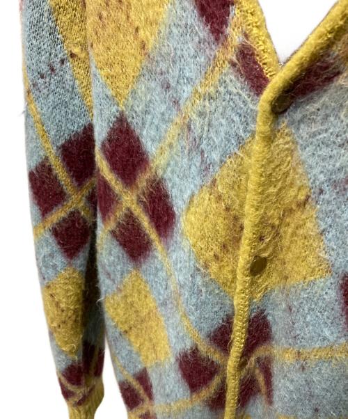 Needles（ニードルズ）Needles (ニードルズ) MOHAIR CARDIGAN ARGYLE ブルー サイズ:Mの古着・服飾アイテム