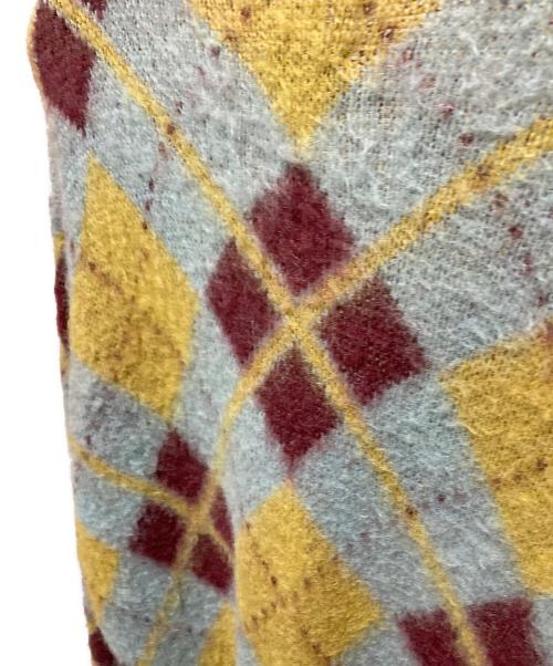 Needles（ニードルズ）Needles (ニードルズ) MOHAIR CARDIGAN ARGYLE ブルー サイズ:Mの古着・服飾アイテム