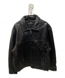 DOCKERS（ドッカーズ）の古着「90's レザージャケット」｜ブラック