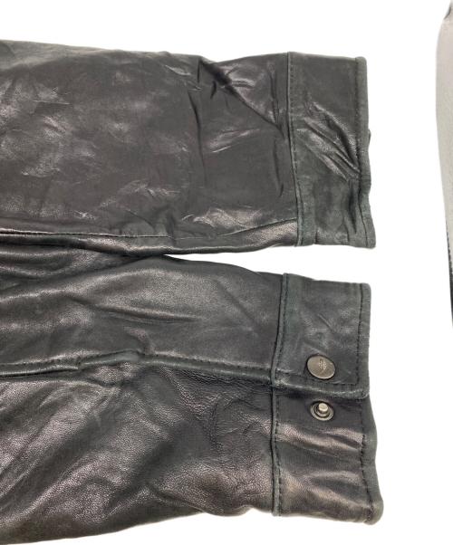 DOCKERS（ドッカーズ）DOCKERS (ドッカーズ) 90's レザージャケット ブラック サイズ:ＸＬの古着・服飾アイテム