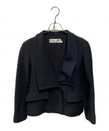 Christian Dior（クリスチャン ディオール）の古着「ビッグカラージャケット」｜ブラック