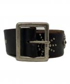 htcエイチティーシー）の古着「ナロースタッズベルト」｜ブラウン