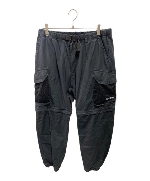 SUPREME（シュプリーム）SUPREME (シュプリーム) Mesh Pocket Belted Cargo Pant ブラック サイズ:XLの古着・服飾アイテム