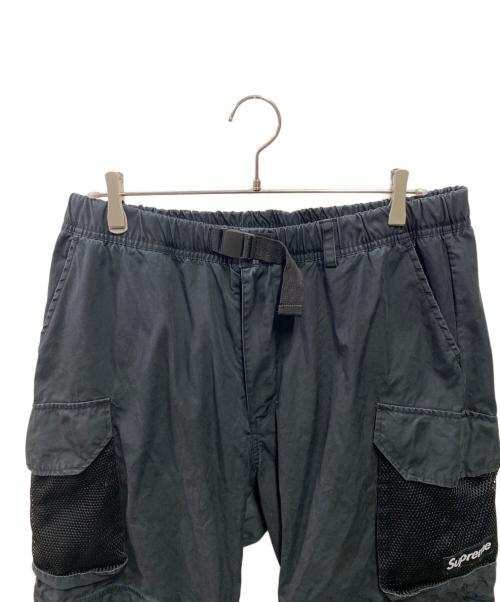 SUPREME（シュプリーム）SUPREME (シュプリーム) Mesh Pocket Belted Cargo Pant ブラック サイズ:XLの古着・服飾アイテム