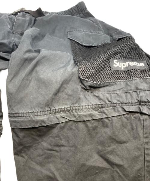 SUPREME（シュプリーム）SUPREME (シュプリーム) Mesh Pocket Belted Cargo Pant ブラック サイズ:XLの古着・服飾アイテム